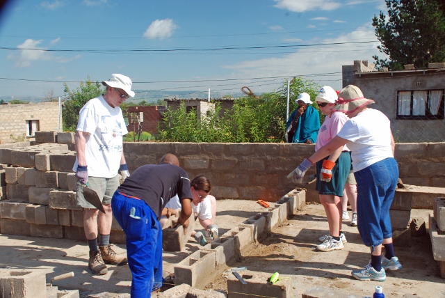 Building the school at rachel's home, maputsoe, lesotho