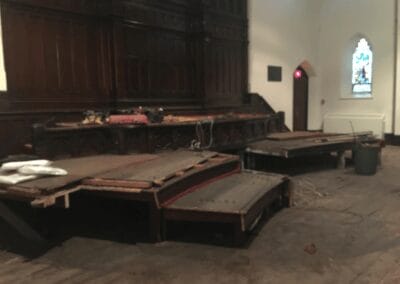 Stage Construction, Central Presbyterian Church, Cambridge, Ontario
