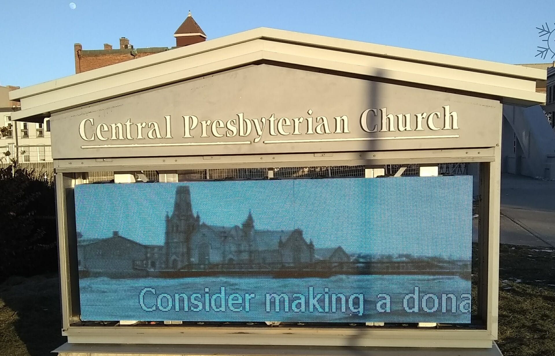 New chuch sign