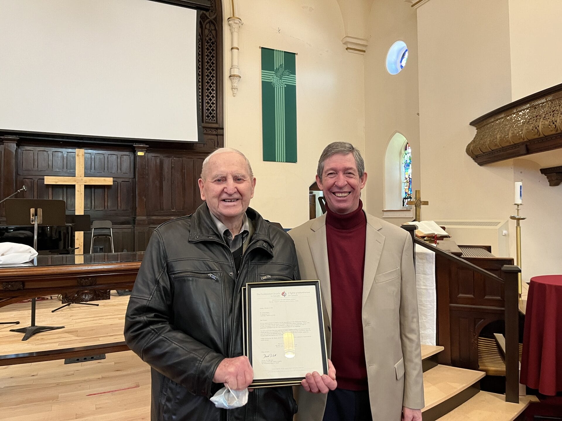 George barrie at central presbyterian church