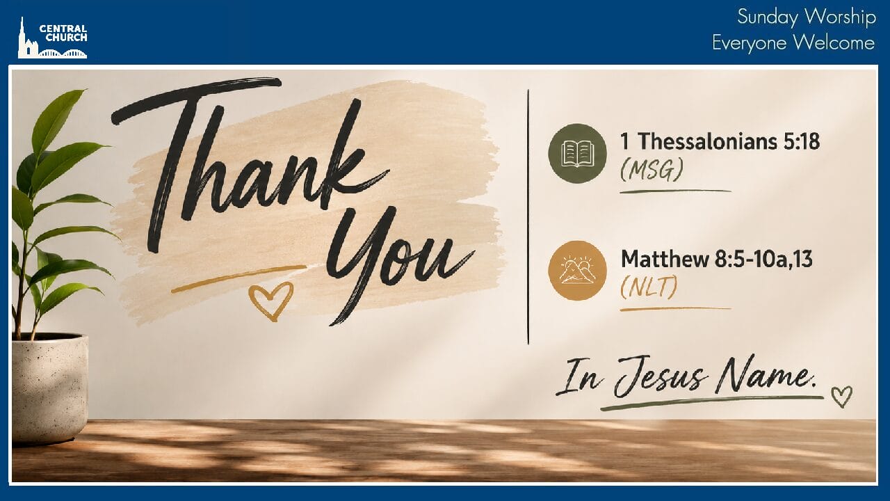 Thank-you, in jesus name a sermon about thanksgiving, even in the darkest times
