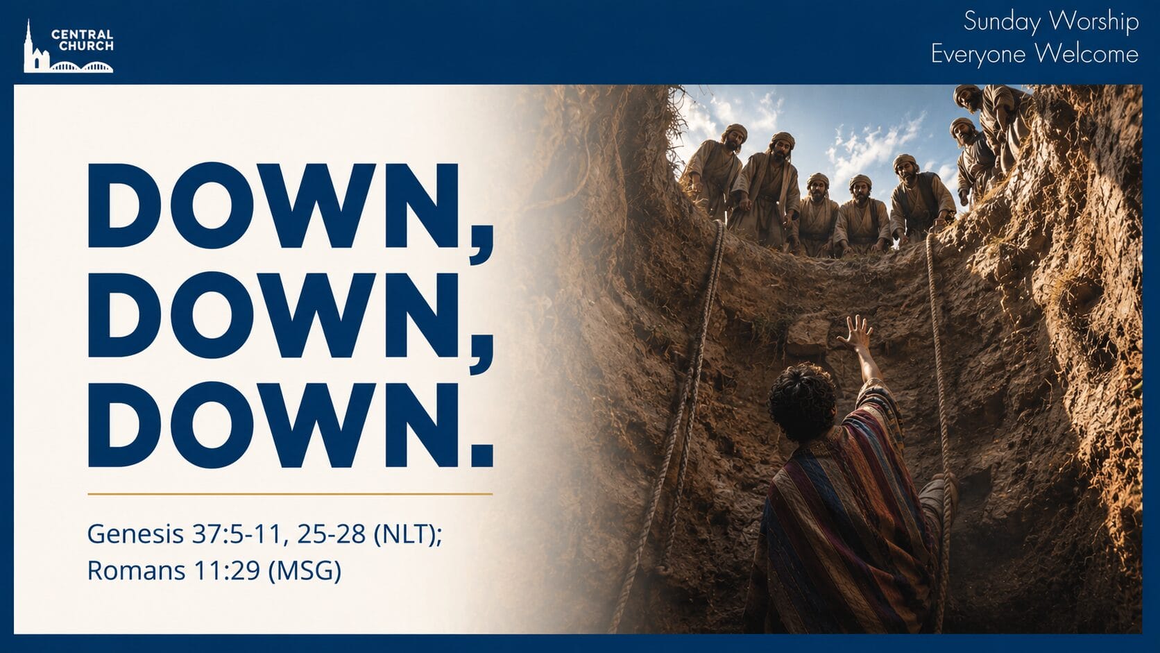 Down, down, down sermon