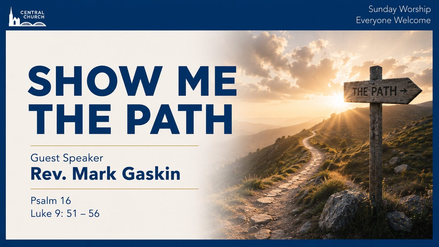 Show me the path - sermon